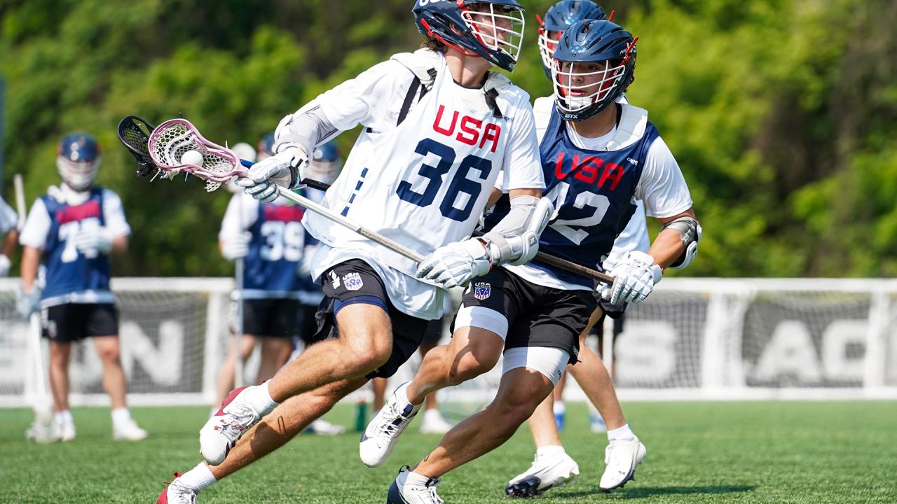 U.S. U20 players compete during the final stage of tryouts for the 2025 team